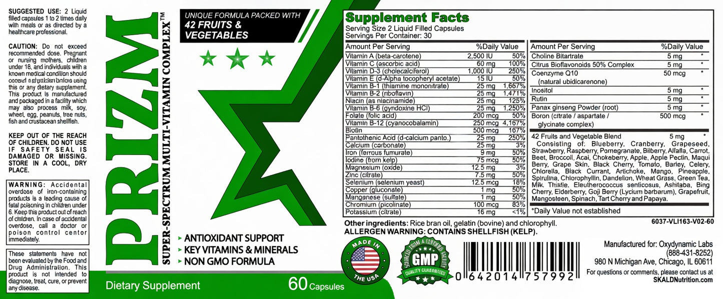 PRIZM: SUPER SPECTRUM MULTIVITAMIN